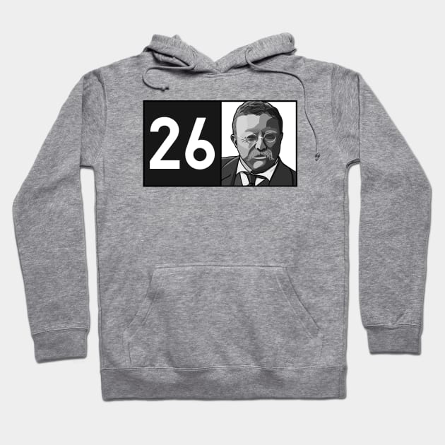 Roosevelt 26 Portrait Hoodie by History Tees